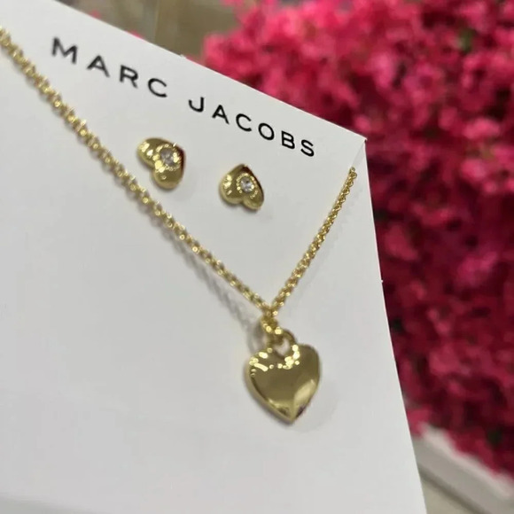 Marc Jacobs Earring and Necklace Set-Gold** Limited Edition** - Picture 3 of 9